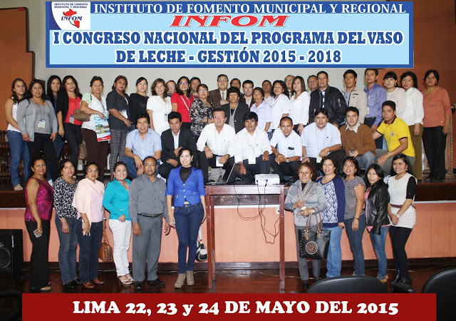 I Congreso Nacional del Programa del Vaso de Leche – Gestión 2015 – 2018