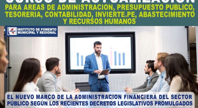 Curso de Actualización para Áreas de: Administración, Presupuesto Público